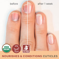 Beauty by Earth: Uñas antes del tratamiento, indicio de cuidado suave.