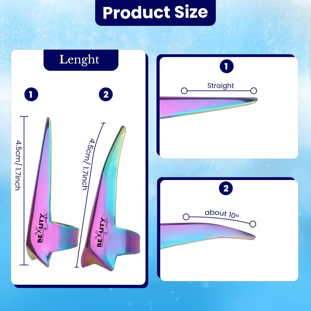 Beauty & Crafts curved ring picking around hair speeds sectioning for faster styling.