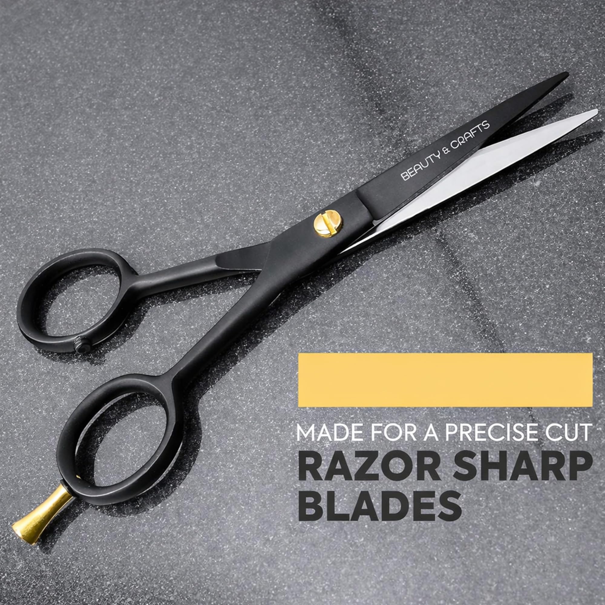 Beauty & Crafts premium German steel blades for durability and smooth cutting.