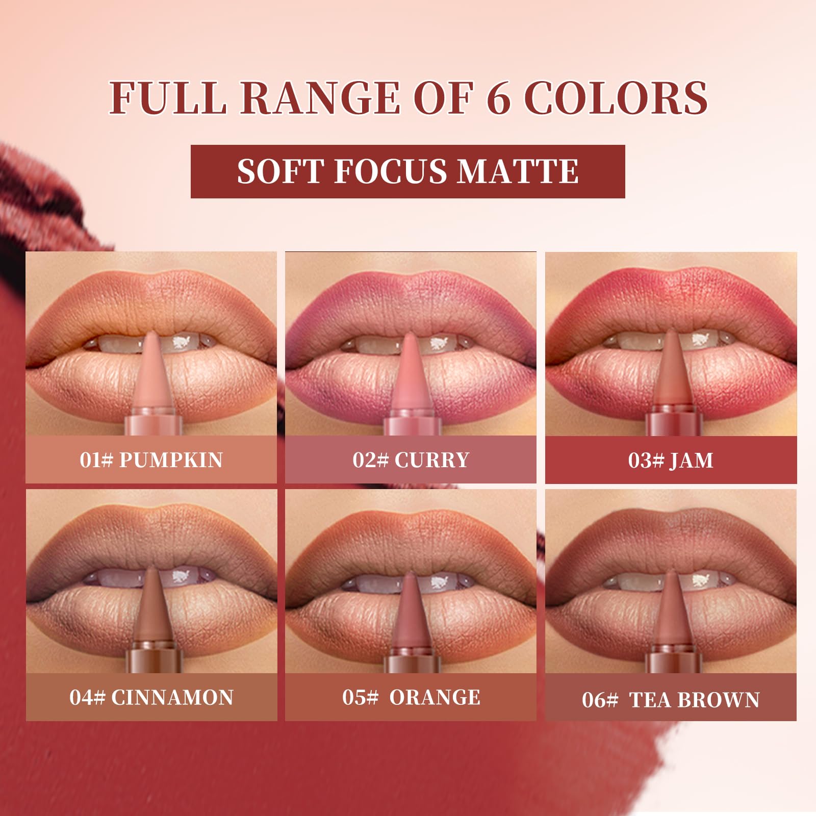 Beauty Glazed delineador-labial-grueso preciso para delineado limpio.