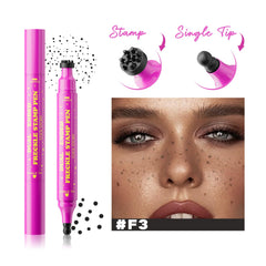 Beauty Glazed freckle stamp side creates scattered freckles for a casual look.