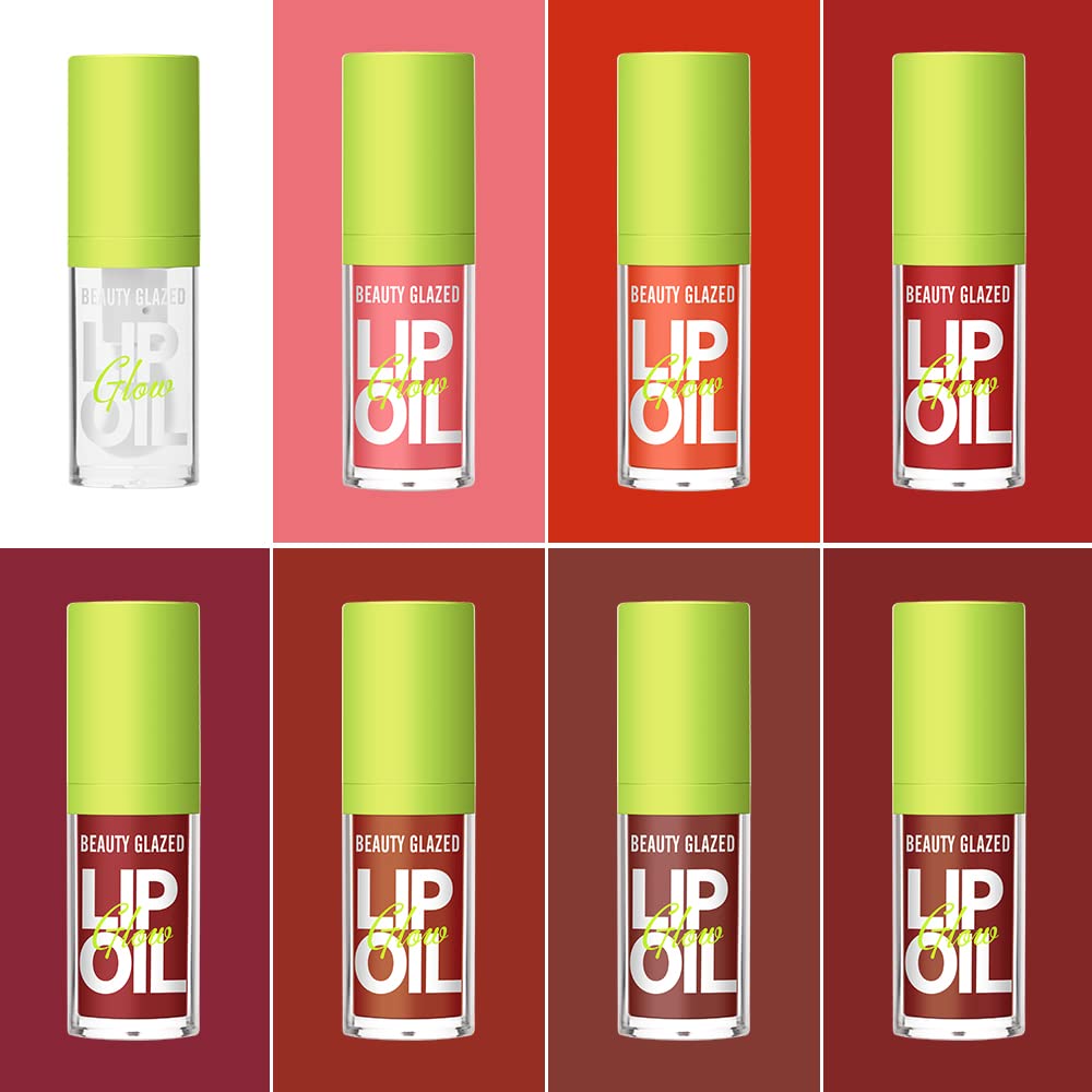 Beauty Glazed lip oil delivers a high-shine, glossy finish for a glam look.