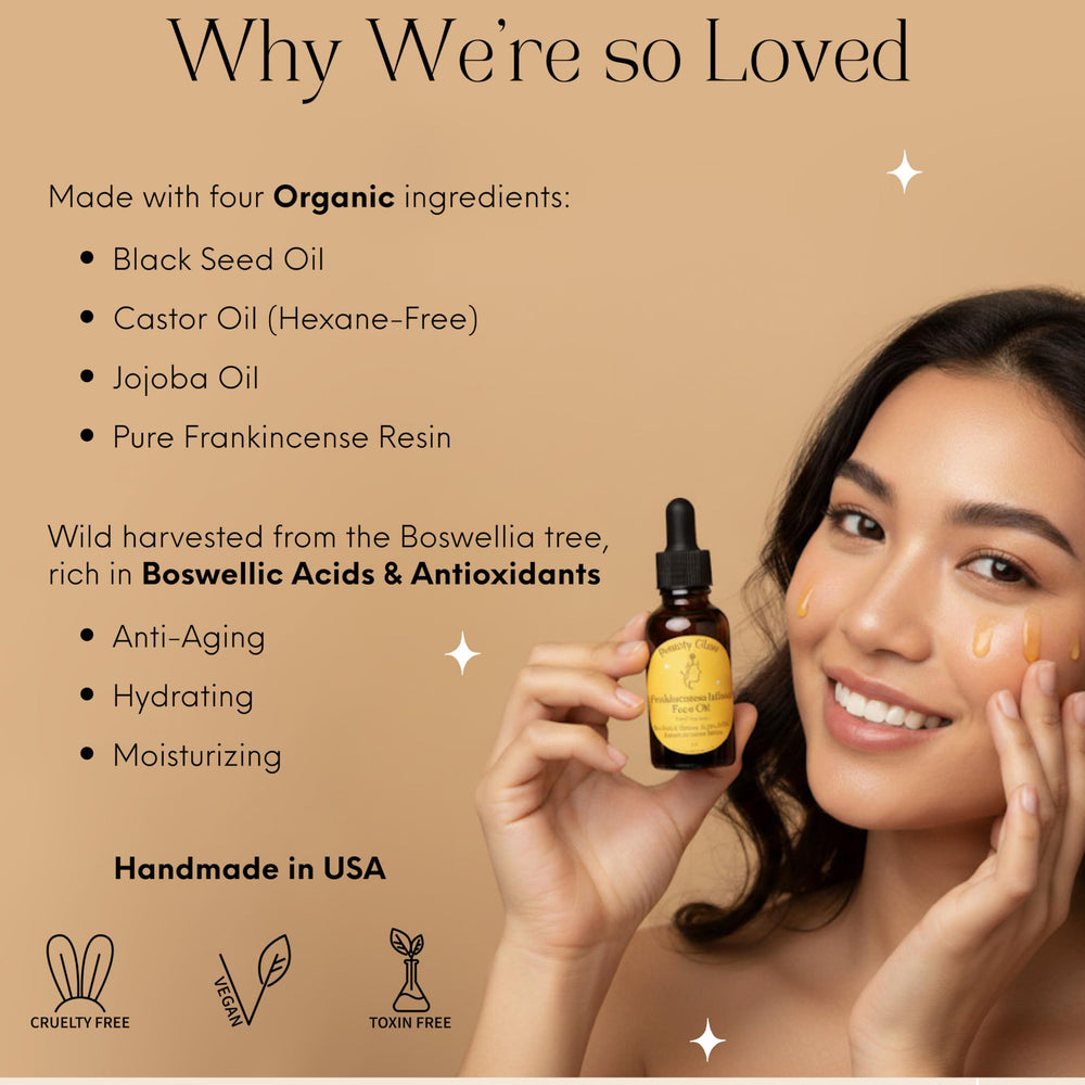 Beauty Glow mezcla de aceites semilla negra, ricino y jojoba lista para uso facial