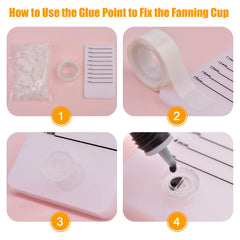 Beauty Junko Pro disposable glue points secure cups, reduce slip