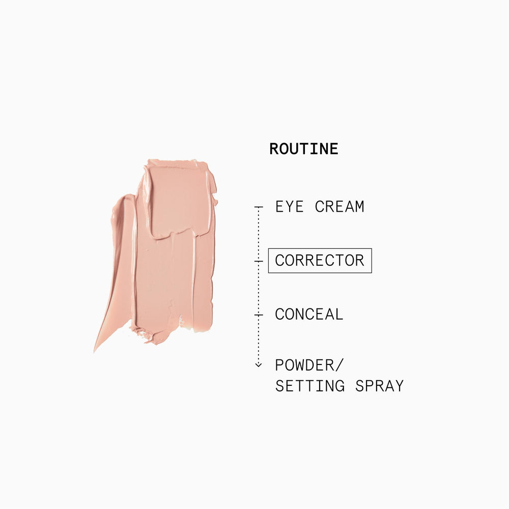 Beauty Pie under-eye corrector swirls show buildable coverage for natural daytime wear.