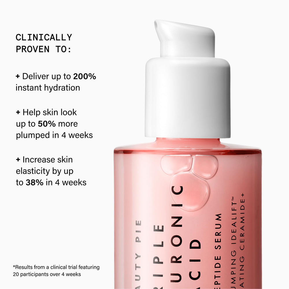 Beauty Pie packaging close-up underscores lightweight, non-greasy feel.