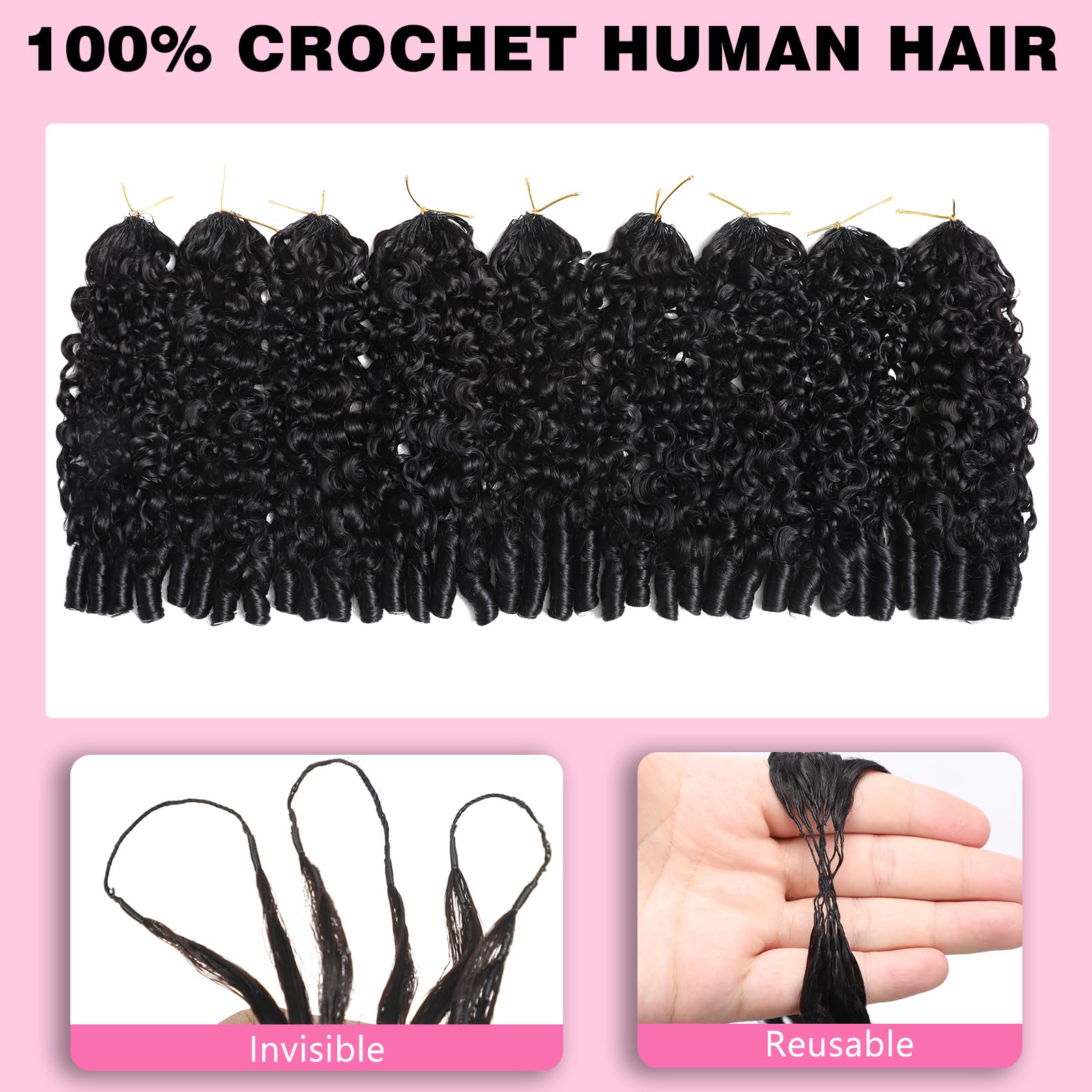Beauty Queen 3C4A curly virgin Remy hair bundle for fluffy volume and bounce.