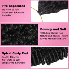 Beauty Queen pre-separated crochet bundles for quick, mess-free installation.