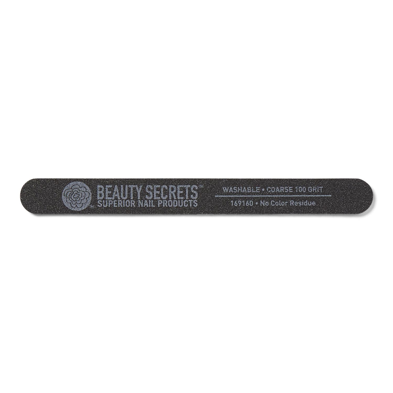 Beauty Secrets lima negra de grano 100 para dar forma suave y preparada.