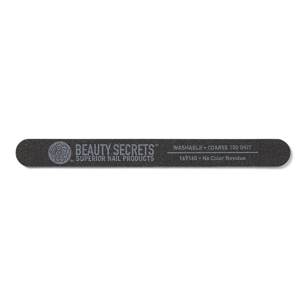 Beauty Secrets lima negra de grano 100 para dar forma suave y preparada.