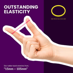 Beauty Town hair tie rubber bands 1000-piece bulk pack for salons.