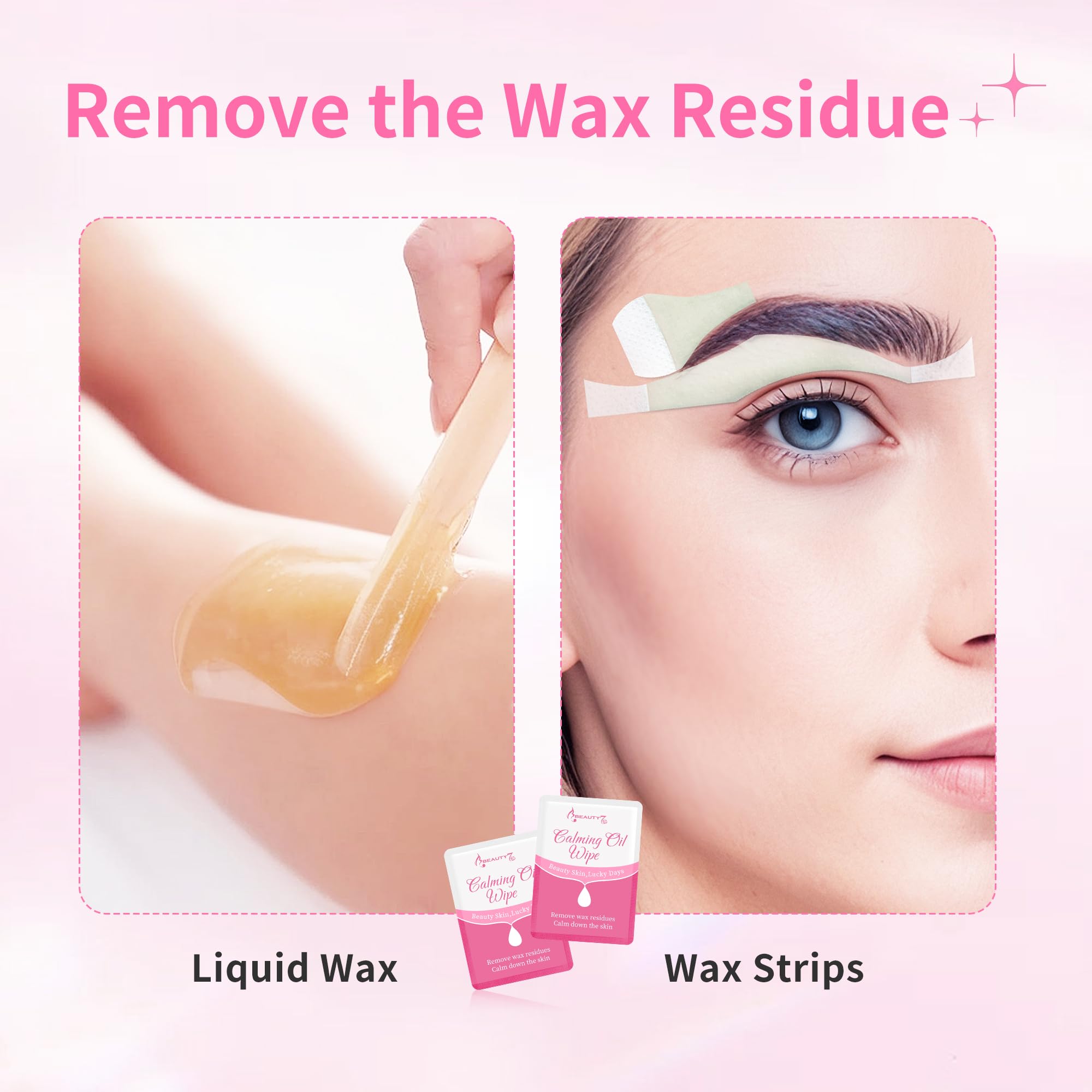Beauty7 calmed skin after waxing demonstrated by clean, rejuvenated surface.
