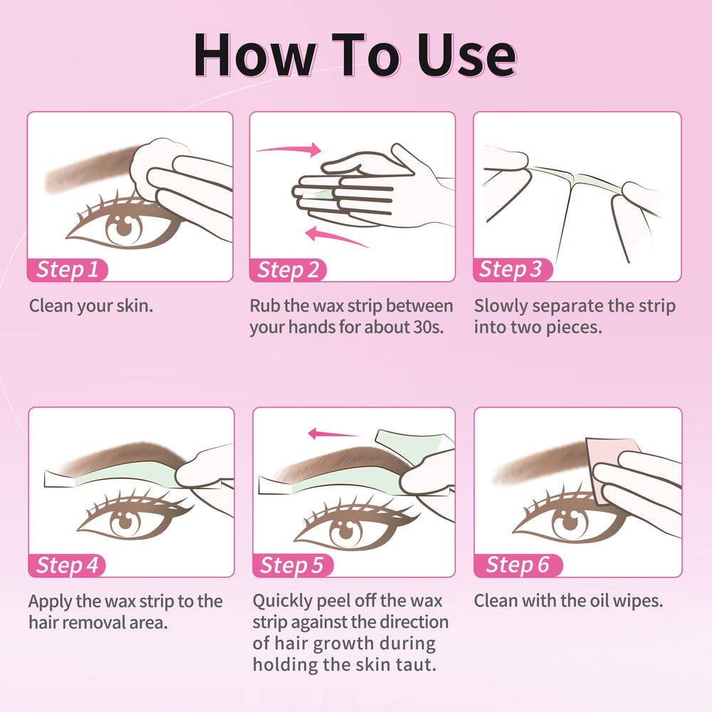 Beauty7 hands applying wax strips shows quick, comfortable depilation in under minutes