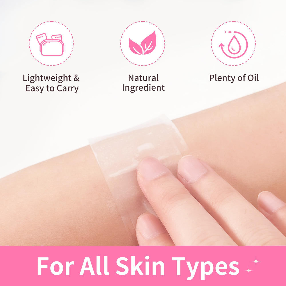 Beauty7 oil wipes showing gentle formula ingredients card for calm skin.