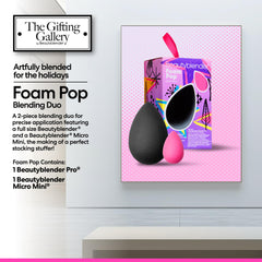 Beautyblender Foam Pop Damp blend demo showing skin-like finish