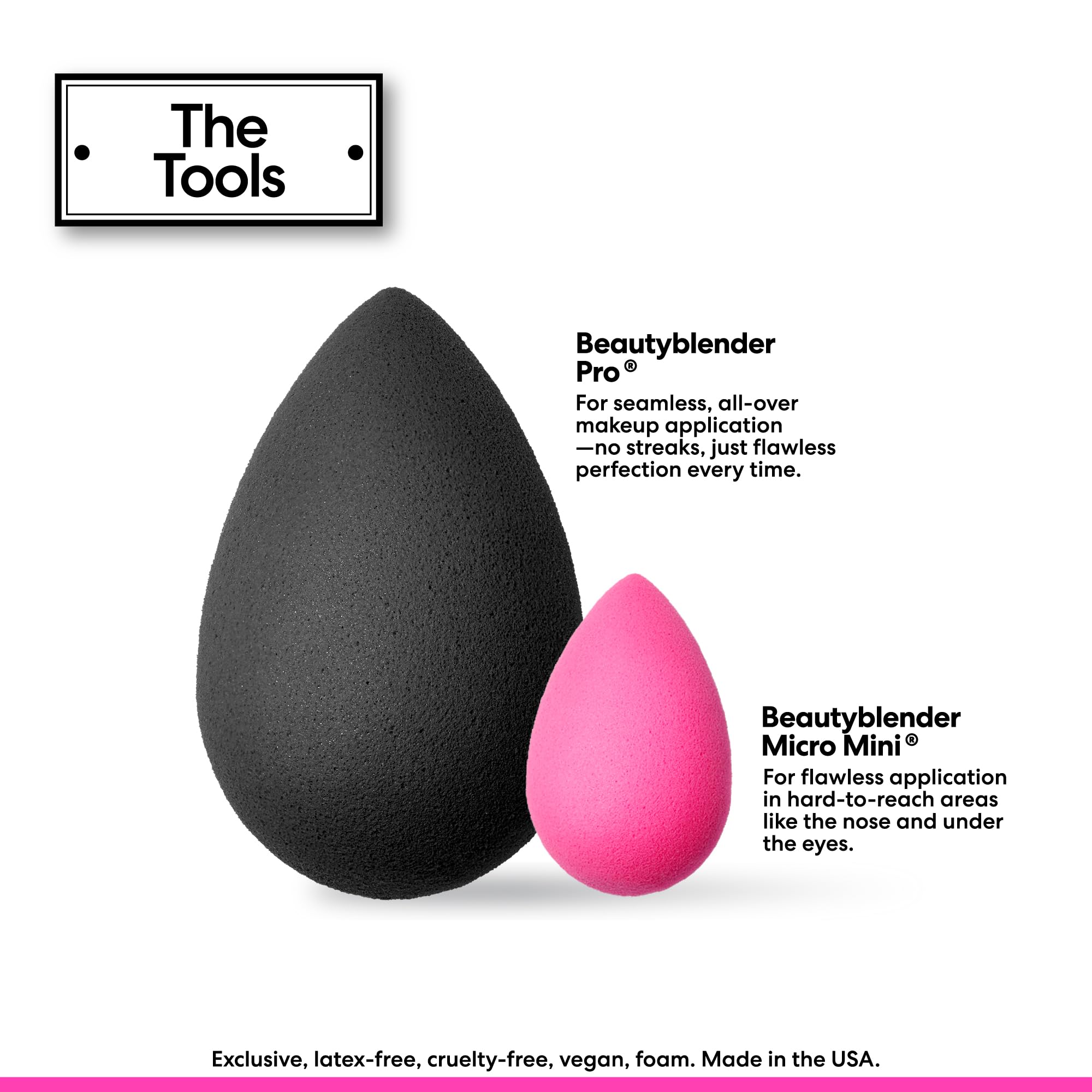 Beautyblender Foam Pop Sponge delivers a skin-like finish when damp