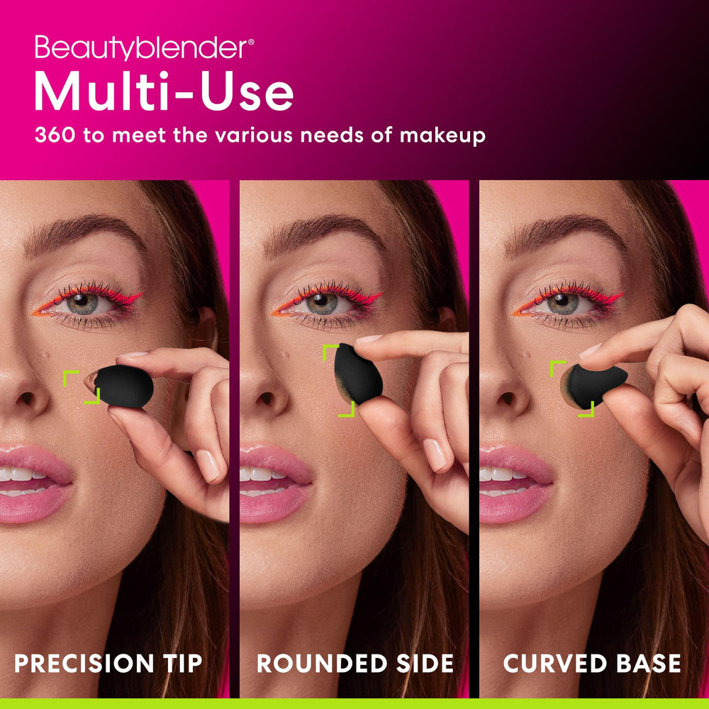 Beautyblender Micro Mini Pro Black concealer coverage on small areas