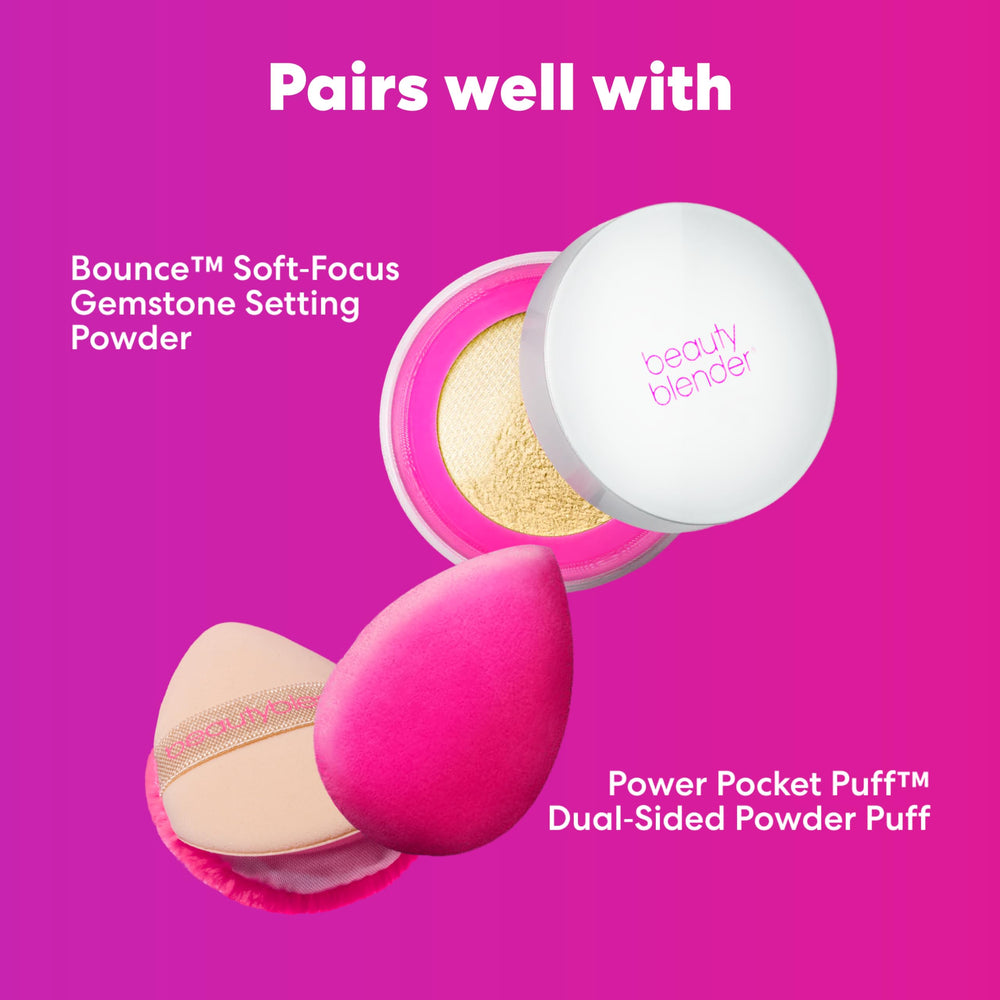 Beautyblender Pocket Puff precise-application helps sculpt cheeks and bake concealer.