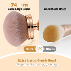 BEAUTYFACTOR ergonomic oversized handle offers secure grip and effortless blending.