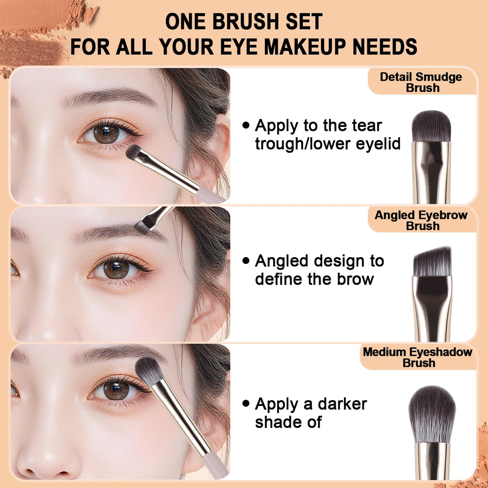 BeautyFactor small eyeshadow brush for detailing corners.