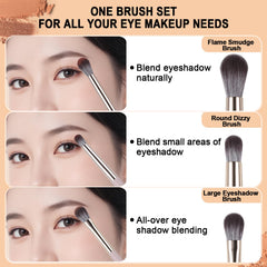 BeautyFactor round dizzy brush for soft, diffused blending across the crease.