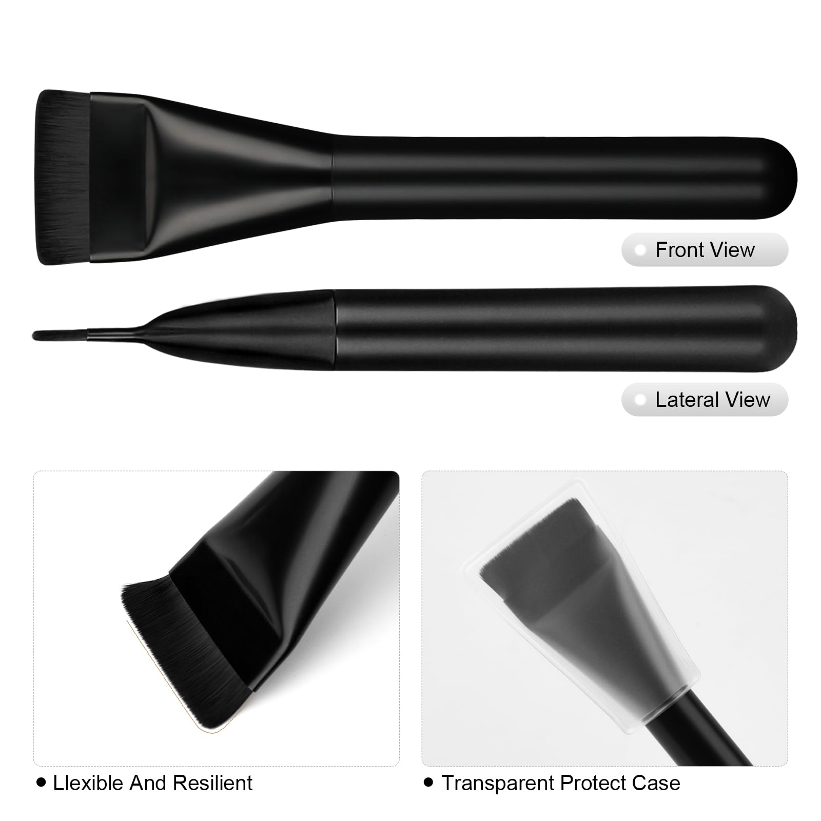 BEAUTYFACTOR Flat Foundation Brush ideal for masks and creams