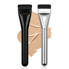 BEAUTYFACTOR flat foundation brush with ultra-thin bristles for smooth, even coverage