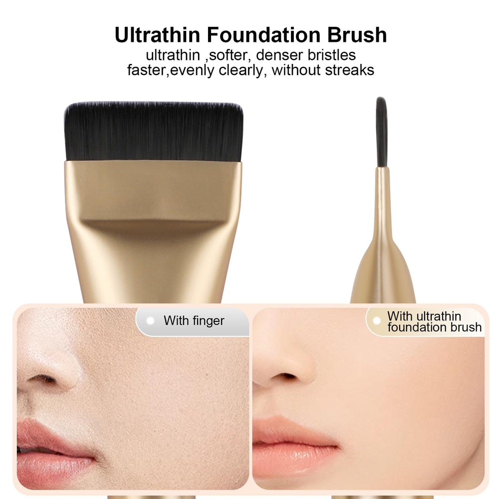 BEAUTYFACTOR Korean makeup brush spatula liquid foundation for quick blending and natural finish.