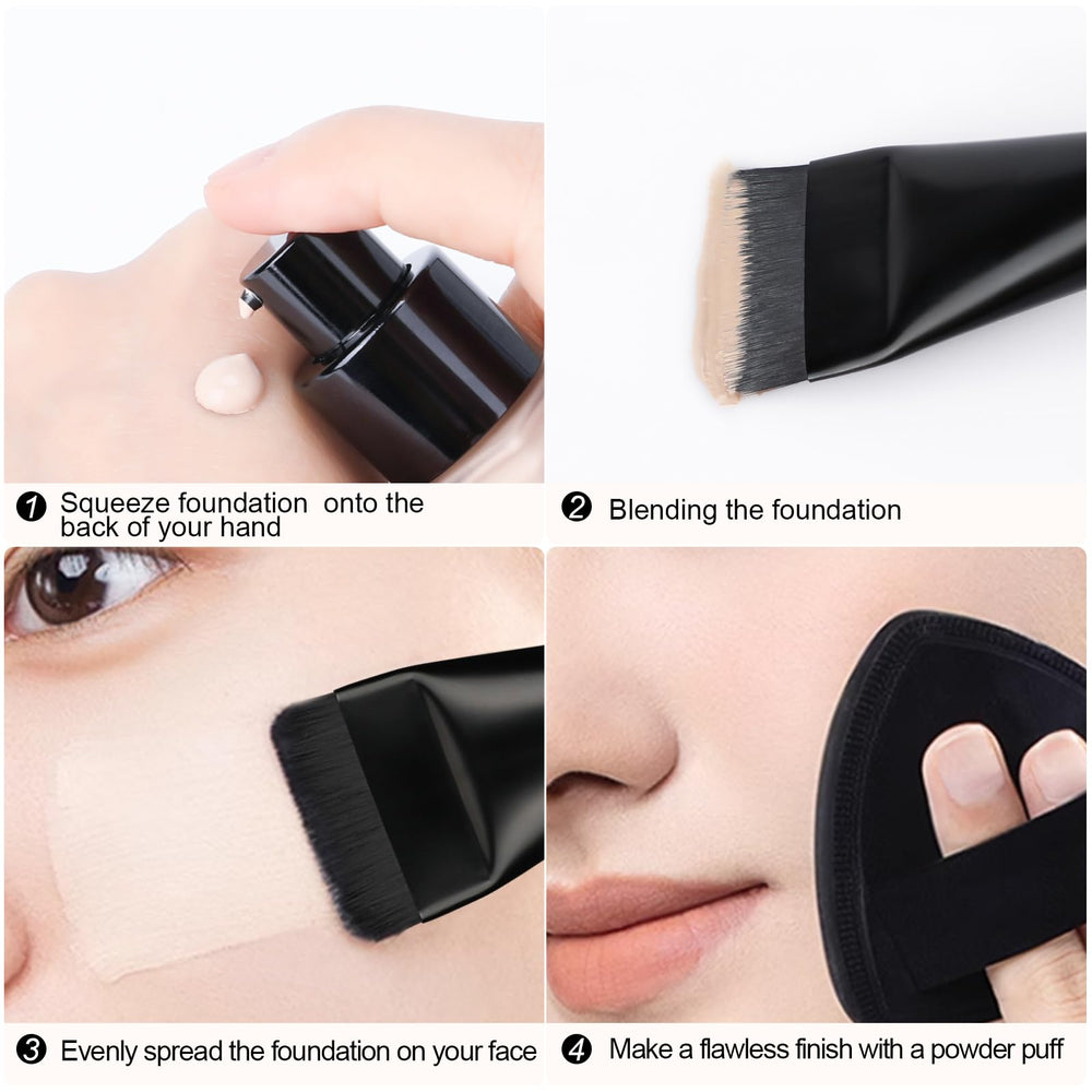BEAUTYFACTOR makeup spatula tool for controlled product scooping and distribution