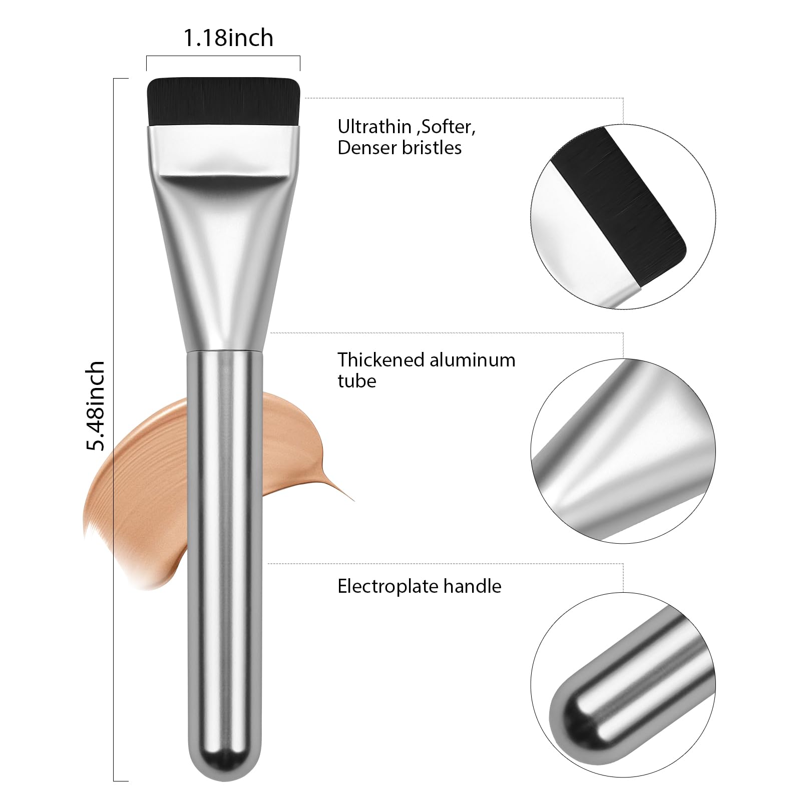 BEAUTYFACTOR premium synthetic bristles ensure cruelty-free, skin-friendly makeup