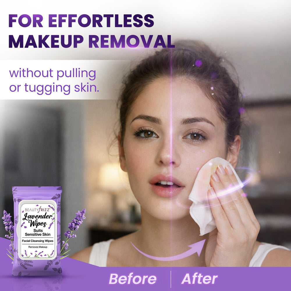 BeautyFrizz toallitas lavanda vitamina A y E ayudan a nutrir la piel.
