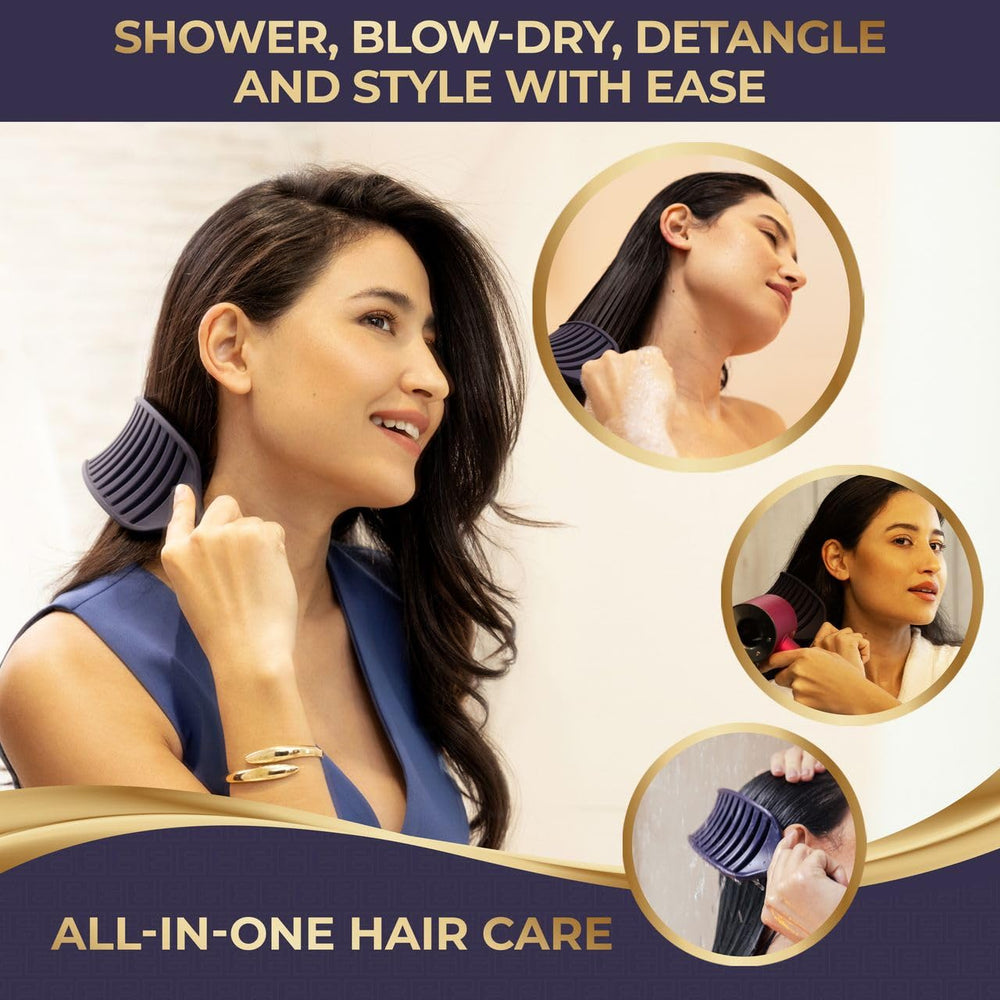 BEAUXSOI detangling brush’s one-piece construction stays clean and durable.