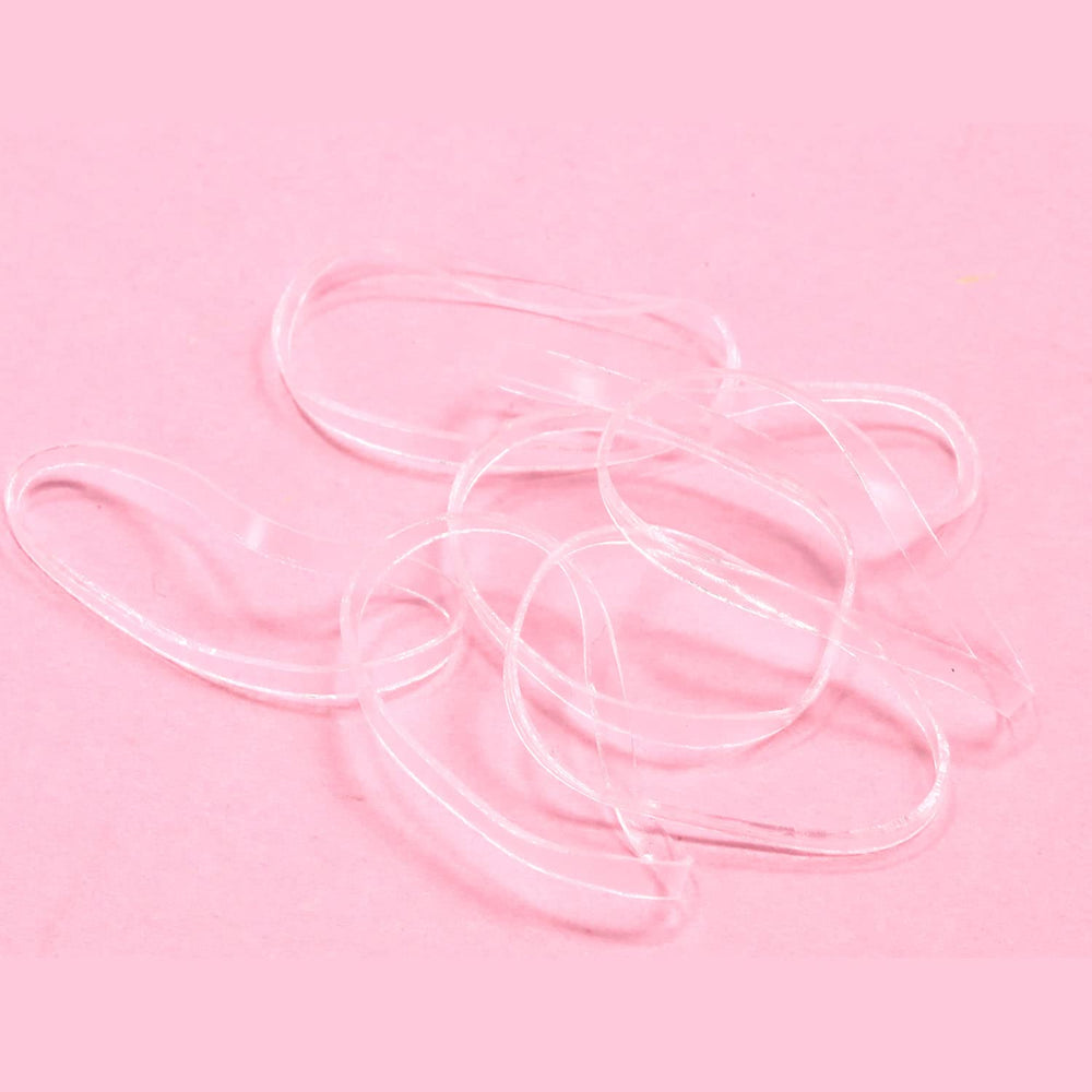 BEBEEPOO gomas claras para trenzas que mantienen la forma