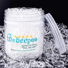 BEBEEPOO gomas elásticas claras para uso diario, cabello suave y cómodo