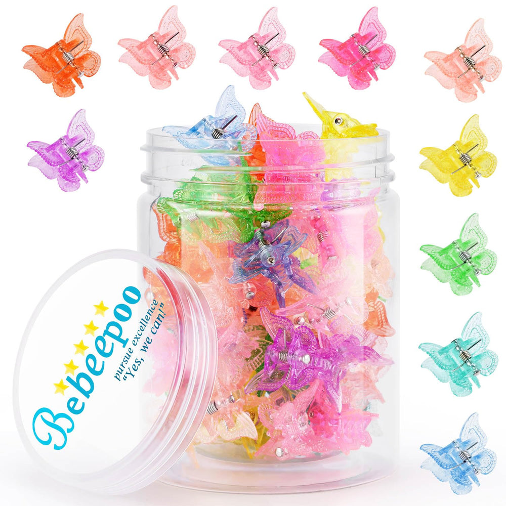 Pinzas de mariposa BEBEEPOO brillantes para peinados duraderos.