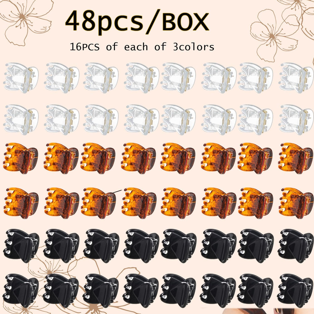 BEBEEPOO mini pinzas para pelo, tortuga trasera, uso cómodo para mechones.