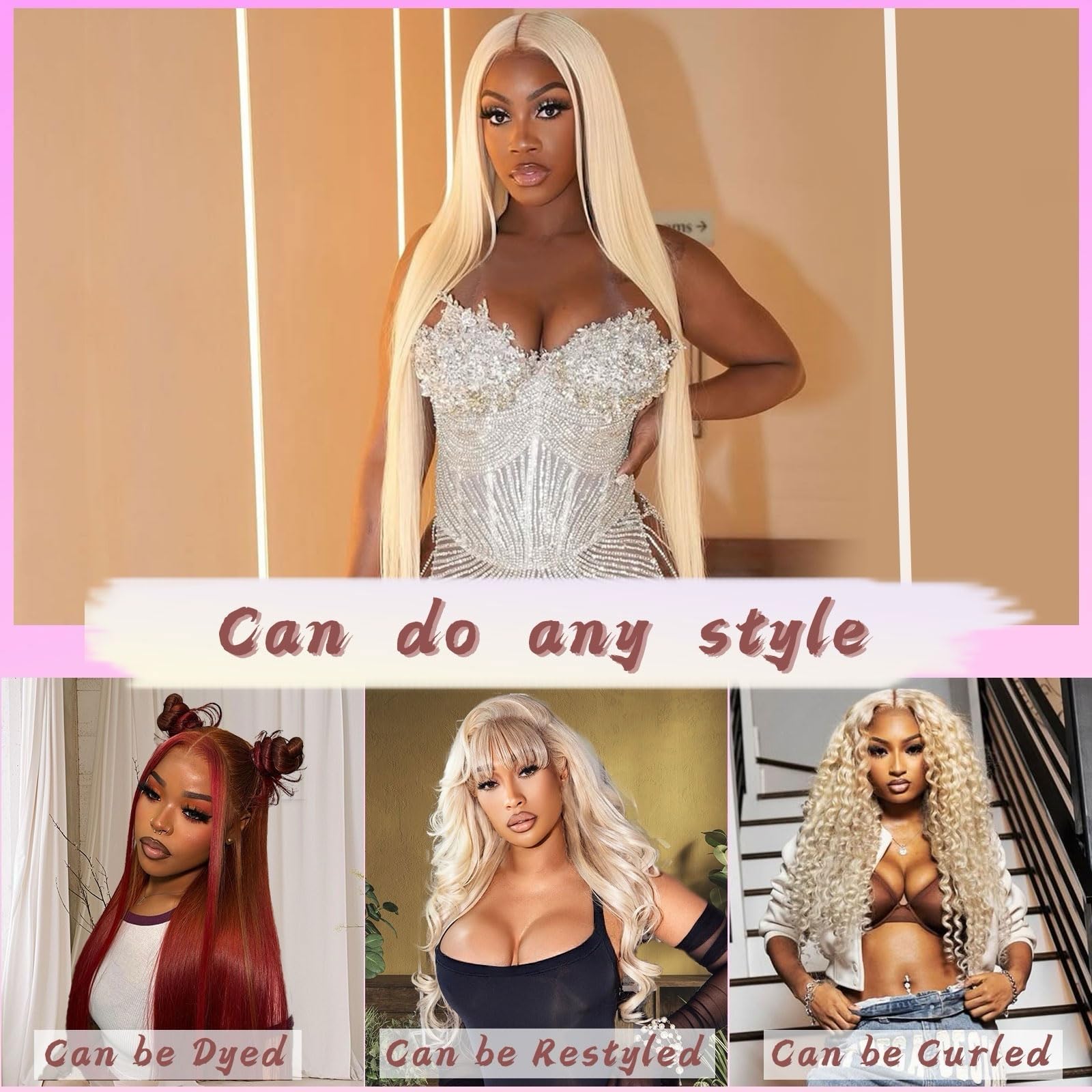 Bebeest 613 lace-front wig transparent lace blends with skin
