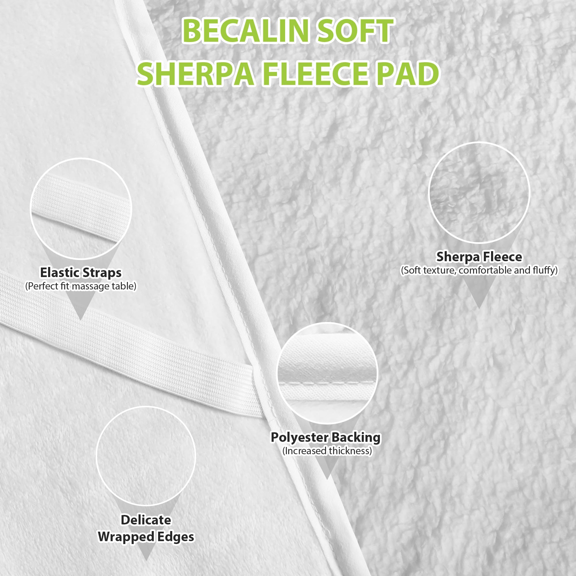 BECALIN standard 30x71 inch size fits most massage tables securely.