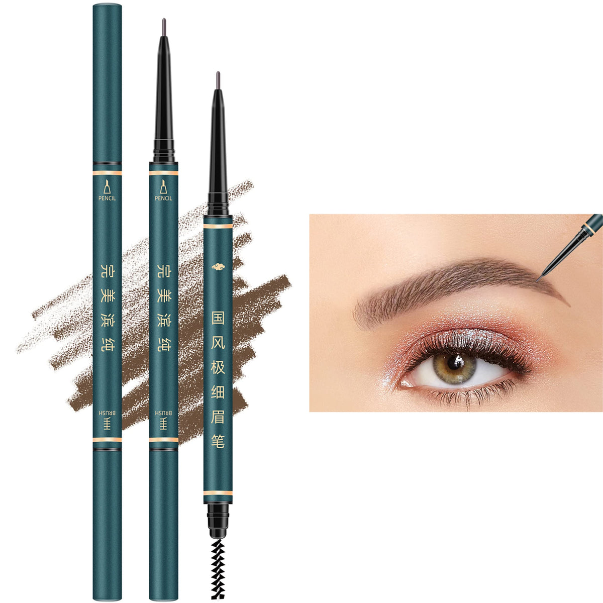 BECHY eyebrow pencil micro-tip for ultra-fine brow hairs.