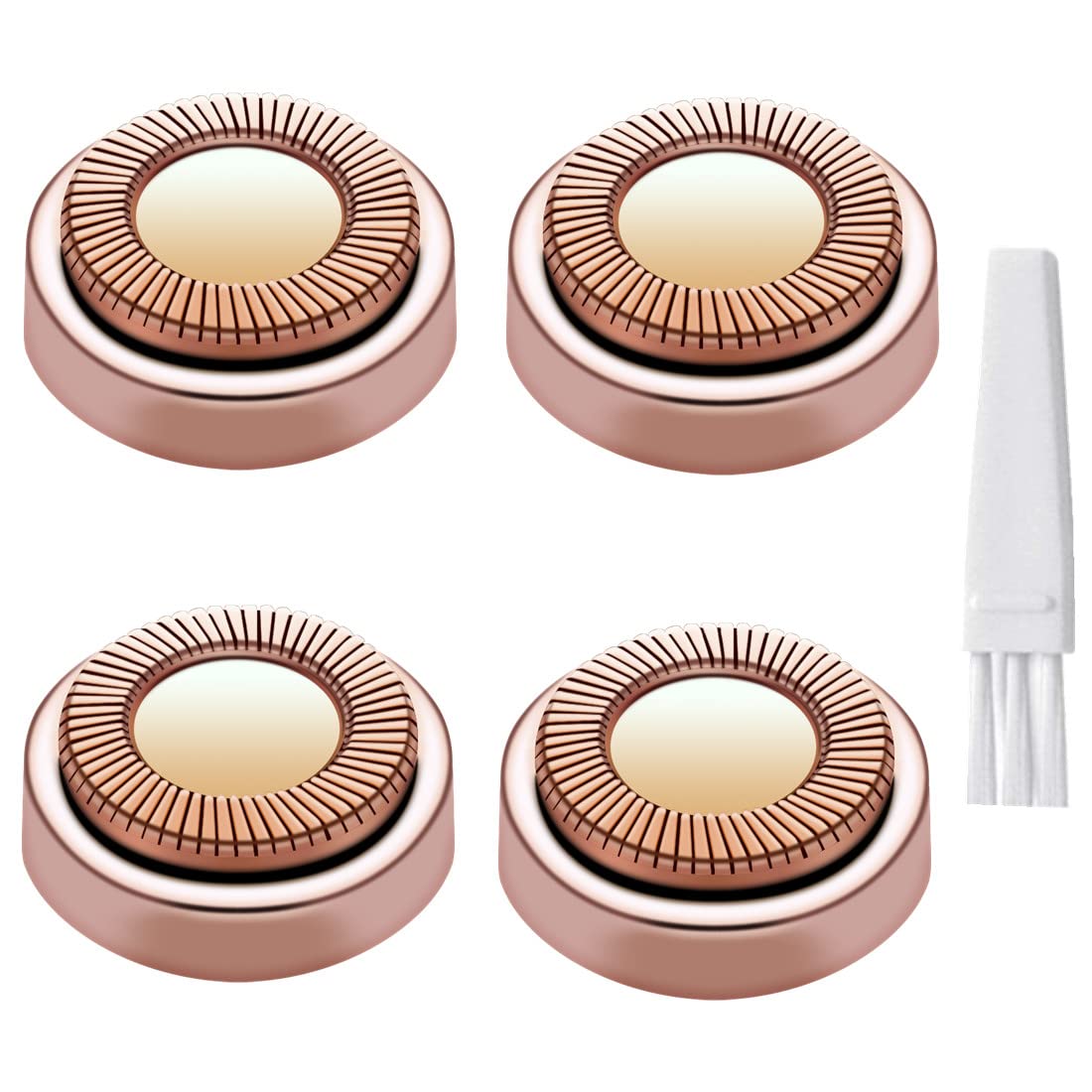 BECHY Gen 1 replacement heads in rose gold plating for smooth facial hair removal