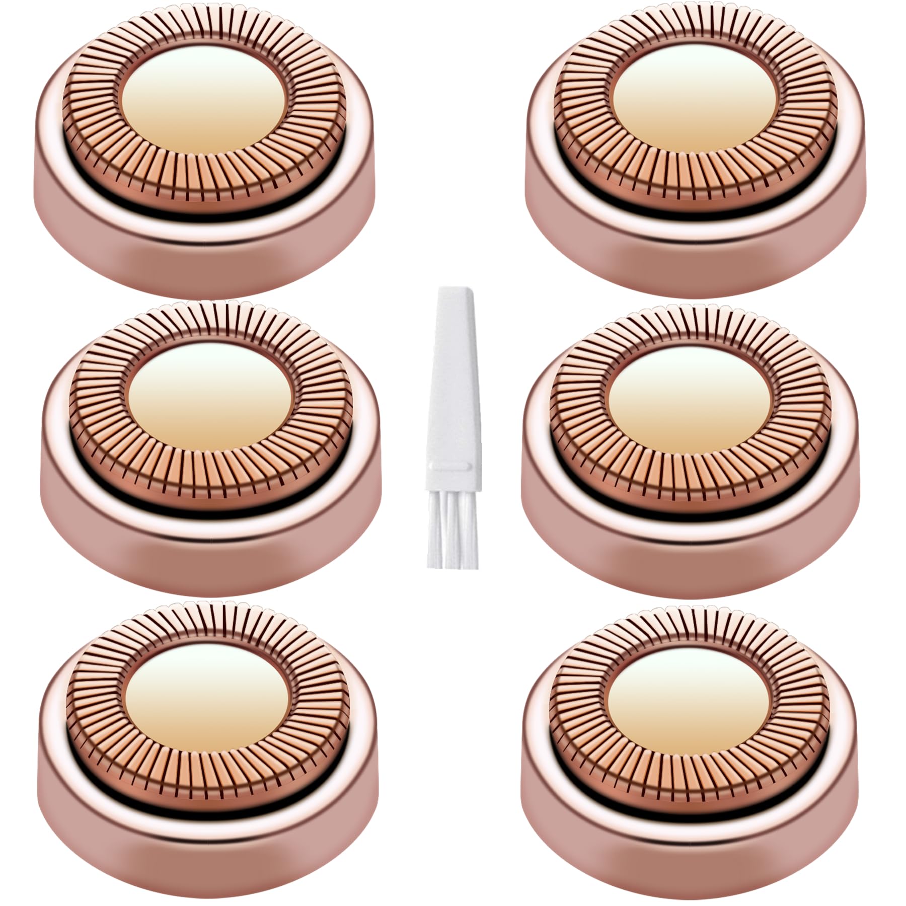 BECHY Gen 1 replacement heads six-pack for Flawless, designed for smooth facial touch-ups