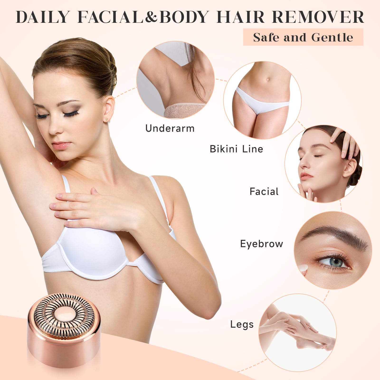 BECHY Gen 3 compatibility with Flawless Gen 3 shaver shown