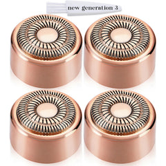 BECHY Gen 3 replacement head with ring light closeup showing hypoallergenic 18K gold plating