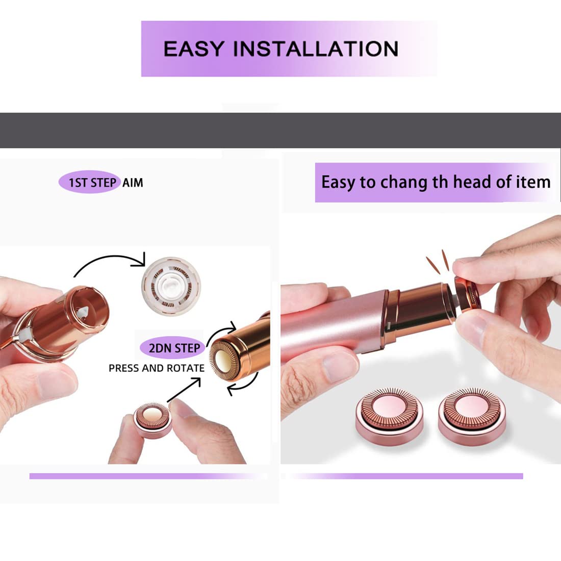 Cleansing brush included in BECHY packaging for quick upkeep