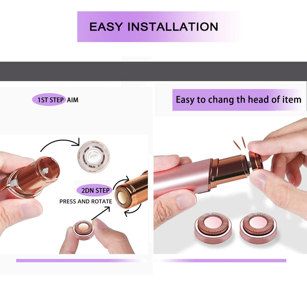 Cleansing brush included in BECHY packaging for quick upkeep