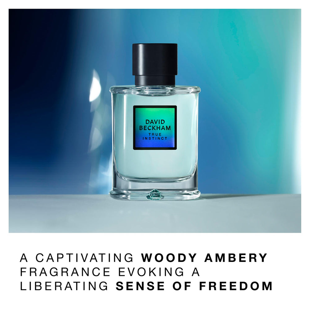 Beckham True Instinct base-note vetiver close-up emphasizing earthy depth