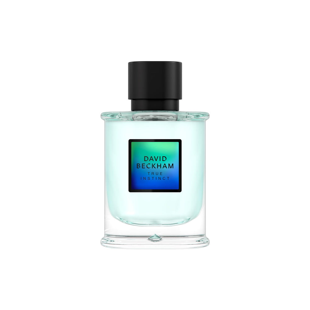 Beckham True Instinct bottle front view showing sleek design for everyday wear
