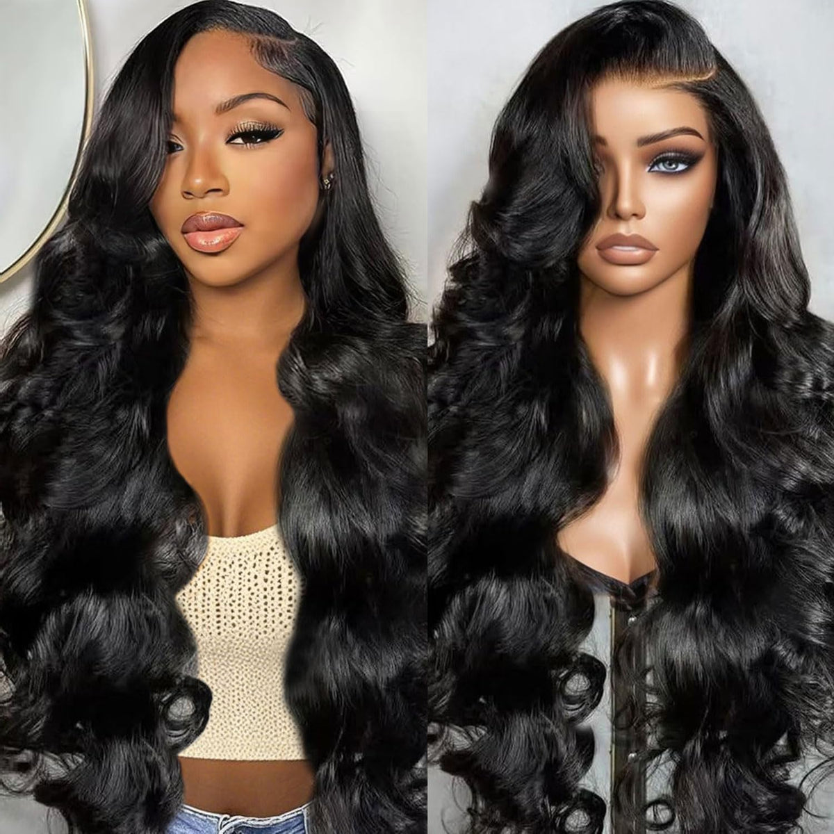 BeCools 30-inch body wave lace front wig for daily wear and natural look