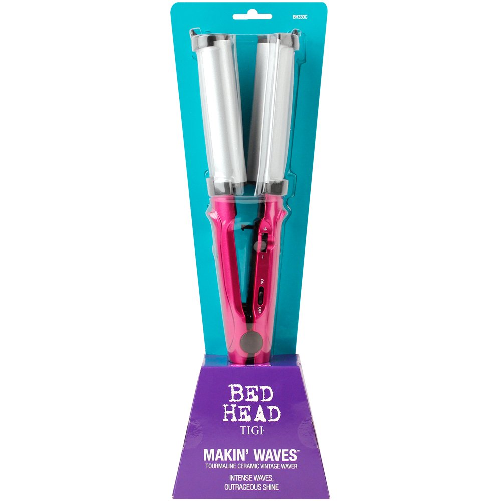 Bed Head Making Waves Waver plate-locking switch for easy storage.