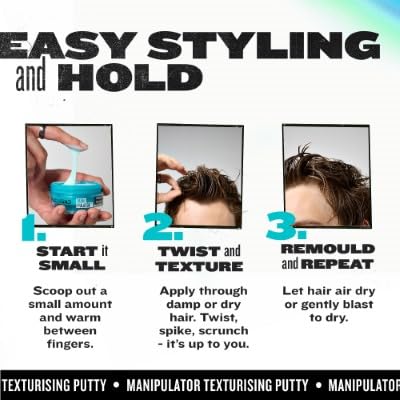 Bed Head Manipulator ideal para cabello corto, aporta estructura y control.